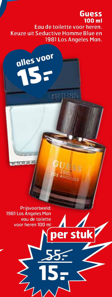 Guess   eau de toilette folder aanbieding bij  Trekpleister - details