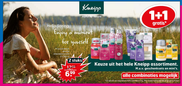 Kneipp   massageolie, huidverzorging folder aanbieding bij  Trekpleister - details