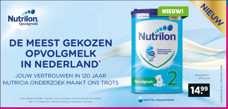 Nutrilon   opvolgmelk folder aanbieding bij  Trekpleister - details