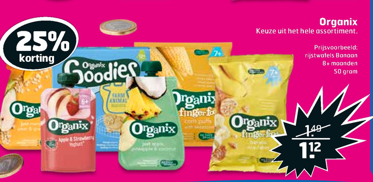 Organix Goodies   babyvoeding folder aanbieding bij  Trekpleister - details