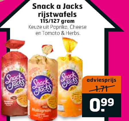 Snack a Jacks   rijstwafels folder aanbieding bij  Trekpleister - details