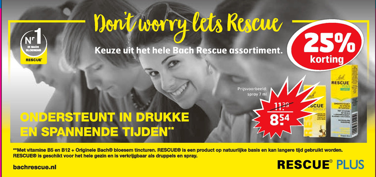 Bach Rescue   geurolie folder aanbieding bij  Trekpleister - details