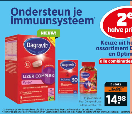 Dagravit   multivitaminen folder aanbieding bij  Trekpleister - details