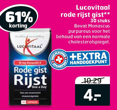 Lucovitaal   voedingssupplement folder aanbieding bij  Trekpleister - details