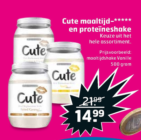 Cute   afslankmaaltijd folder aanbieding bij  Trekpleister - details