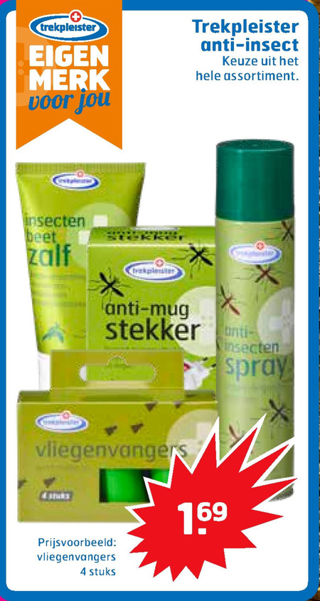 Trekpleister Huismerk   insectenbeet, antimuggenstekker folder aanbieding bij  Trekpleister - details