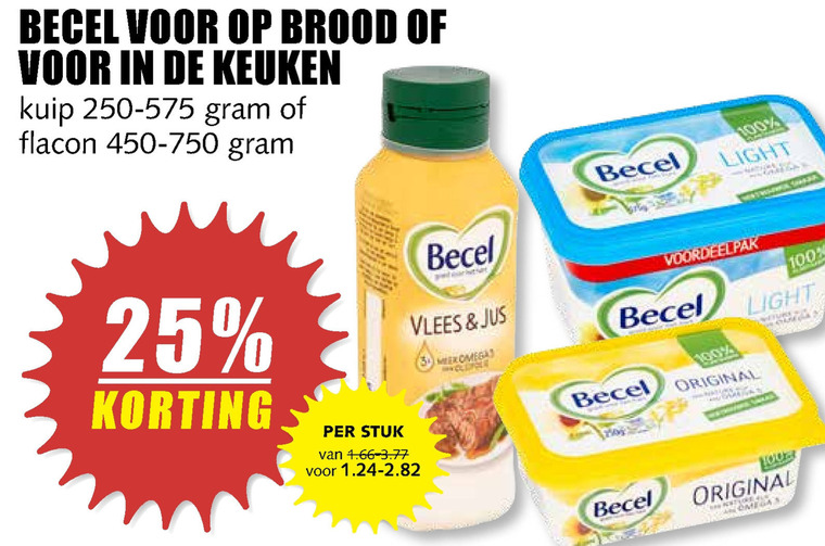 Becel   margarine, olie en vetten folder aanbieding bij  MCD Supermarkt Basis - details