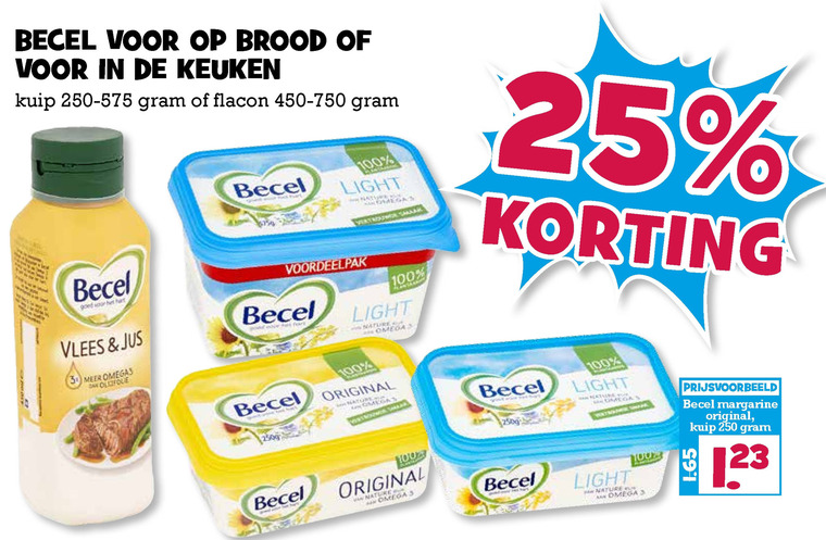 Becel   margarine, olie en vetten folder aanbieding bij  Boons Markt - details