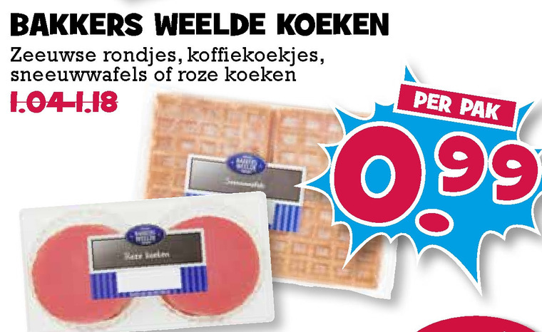 Bakkers Weelde   koek folder aanbieding bij  Boons Markt - details