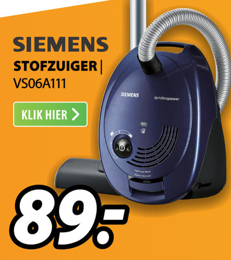 Siemens   stofzuiger folder aanbieding bij  Expert - details