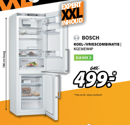 Bosch   koelvriescombinatie folder aanbieding bij  Expert - details