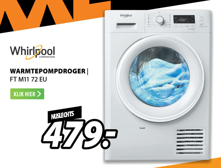 Whirlpool   warmtepompdroger folder aanbieding bij  Expert - details