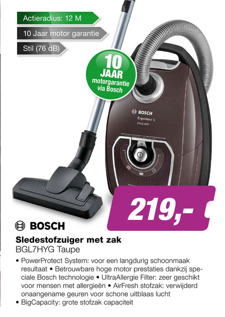 Bosch   stofzuiger folder aanbieding bij  EP Electronic Partner - details