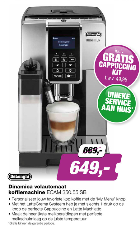 DeLonghi   espressoapparaat folder aanbieding bij  EP Electronic Partner - details