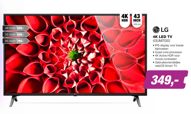 LG   4k ultrahd televisies folder aanbieding bij  EP Electronic Partner - details