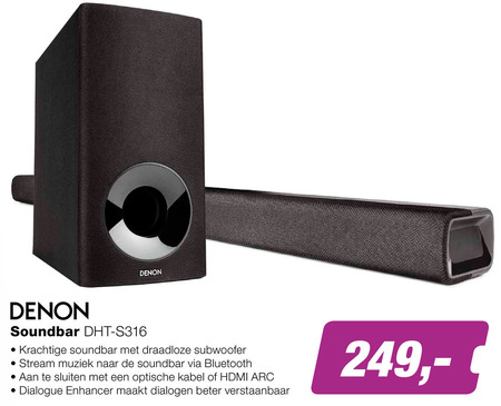 Denon   soundbar folder aanbieding bij  EP Electronic Partner - details