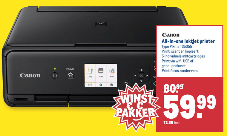 Canon   all-in-one printer folder aanbieding bij  Makro - details