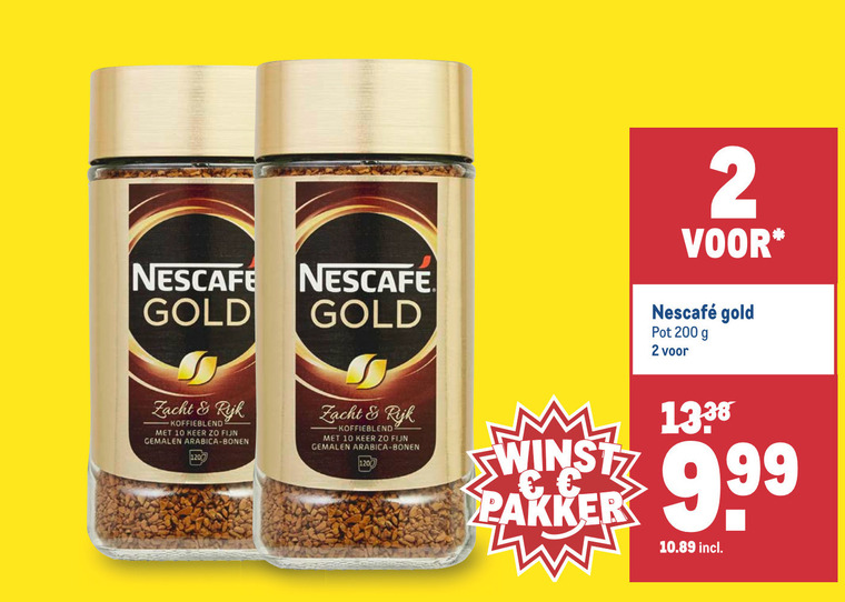 Nescafe   oploskoffie folder aanbieding bij  Makro - details