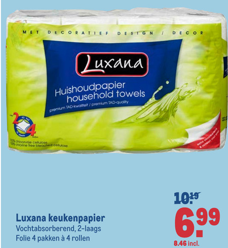 Luxana   keukenpapier folder aanbieding bij  Makro - details