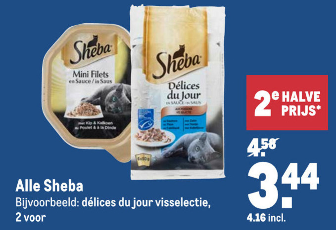 Sheba   kattenvoer folder aanbieding bij  Makro - details