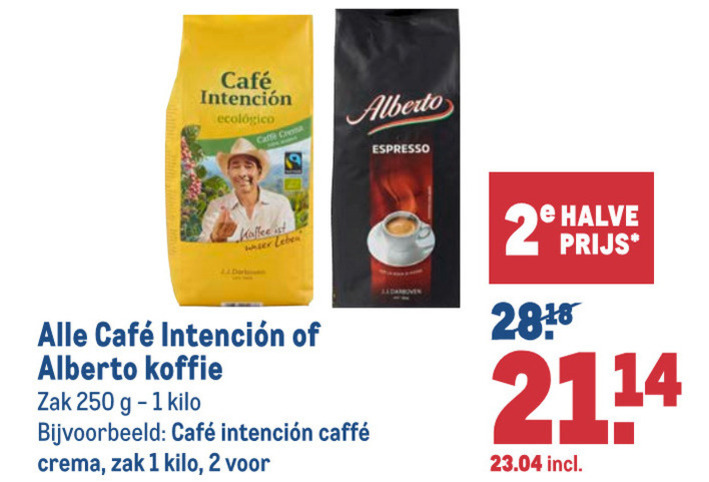 Cafe Intencion   koffie folder aanbieding bij  Makro - details