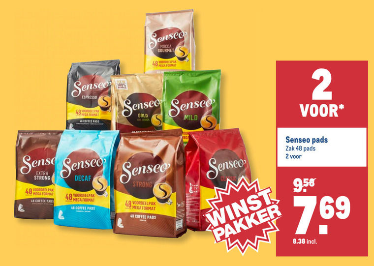 Douwe Egberts Senseo   koffiepad folder aanbieding bij  Makro - details