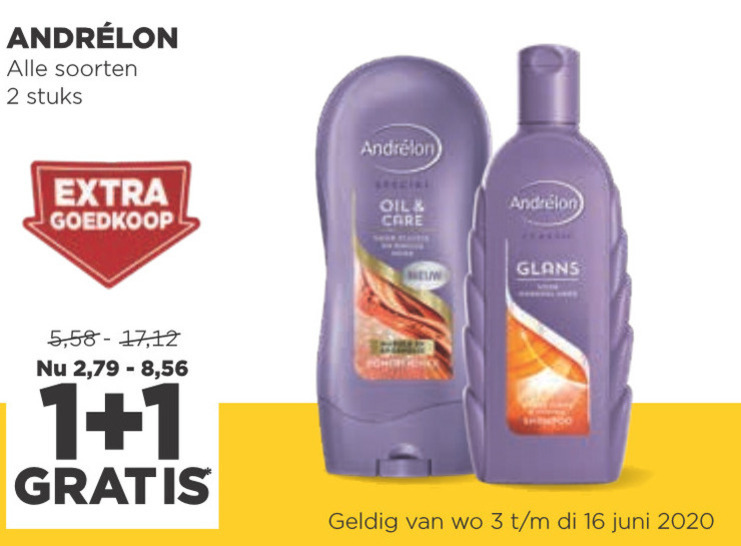 Andrelon   conditioner, shampoo folder aanbieding bij  Jumbo - details