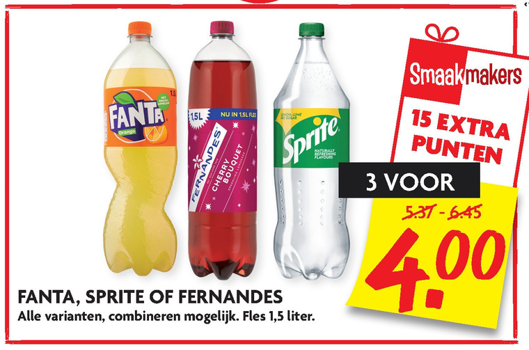 Sprite   frisdrank folder aanbieding bij  Dekamarkt - details