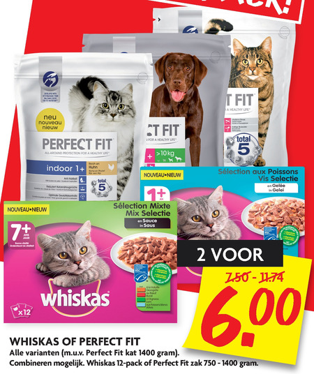 Whiskas   kattenvoer, hondenvoer folder aanbieding bij  Dekamarkt - details