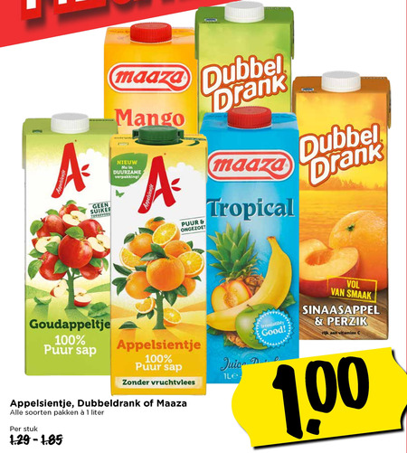 Maaza   fruitdrank folder aanbieding bij  Vomar - details