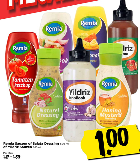 Yildriz   curryketchup, tomatenketchup folder aanbieding bij  Vomar - details