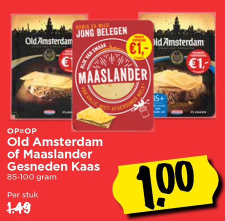 Old Amsterdam   kaasplakken folder aanbieding bij  Vomar - details