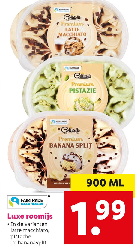 Gelatelli   ijsspecialiteit folder aanbieding bij  Lidl - details