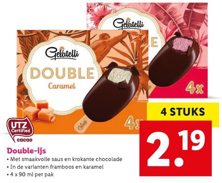 Gelatelli   ijslollies folder aanbieding bij  Lidl - details