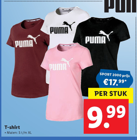 Puma   damesshirt folder aanbieding bij  Lidl - details