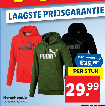 Puma   heren sweater folder aanbieding bij  Lidl - details