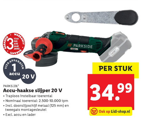 Parkside slijper folder bij Lidl - details