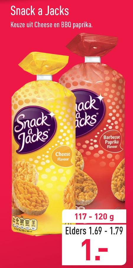 Snack a Jacks   rijstwafels folder aanbieding bij  Aldi - details