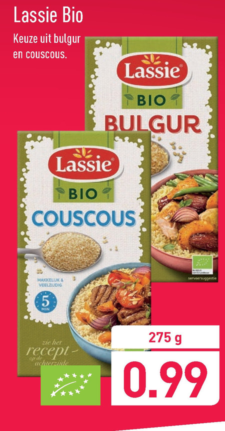 Lassie   couscous, bulgur folder aanbieding bij  Aldi - details