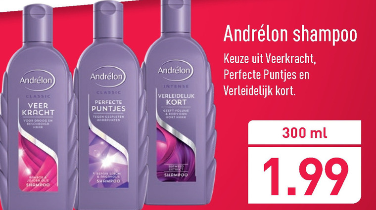 Andrelon   shampoo folder aanbieding bij  Aldi - details