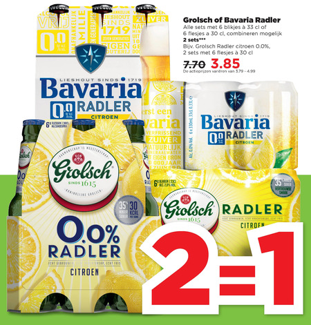 Grolsch   radler bier folder aanbieding bij  Plus - details