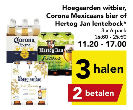 Corona   lentebokbier, speciaalbier folder aanbieding bij  Deen - details