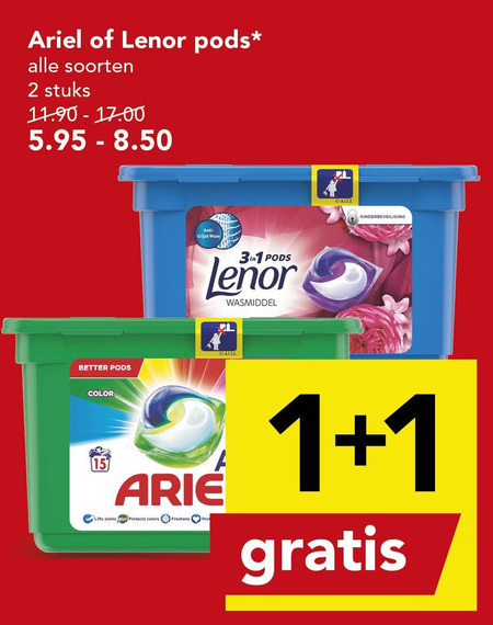 Ariel   wasmiddel folder aanbieding bij  Deen - details