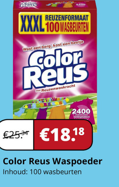 Color Reus   wasmiddel folder aanbieding bij  Voordeeldrogisterij.nl - details