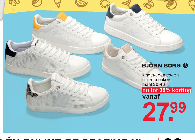 Likeur Ga trouwen infrastructuur Bjorn Borg heren sneakers folder aanbieding bij Scapino - details