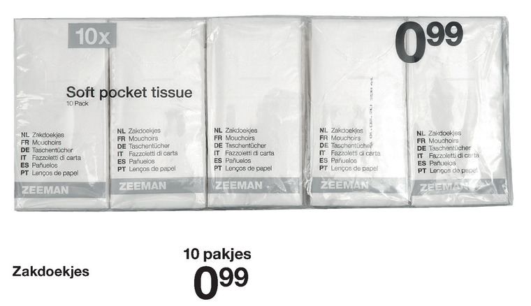 Onvergetelijk operator Assimilatie zakdoek folder aanbieding bij Zeeman - details