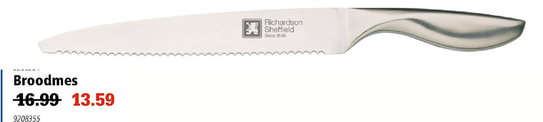 Richardson Sheffield   broodmes folder aanbieding bij  Marskramer - details