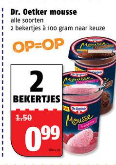 Dr Oetker   chocolademousse folder aanbieding bij  Poiesz - details