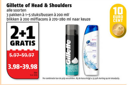 Head and Shoulders   shampoo, scheerschuim folder aanbieding bij  Poiesz - details