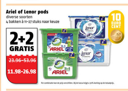 Ariel   wasmiddel folder aanbieding bij  Poiesz - details